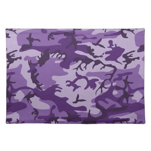 Purple Camouflage Pattern Military Pattern Army Cloth Placemat