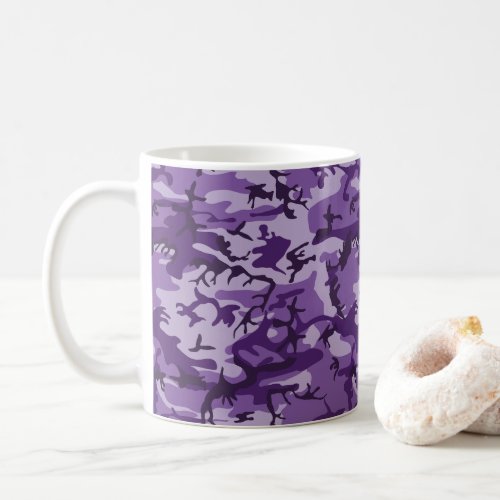 Purple Camouflage Pattern Military Pattern Army Coffee Mug