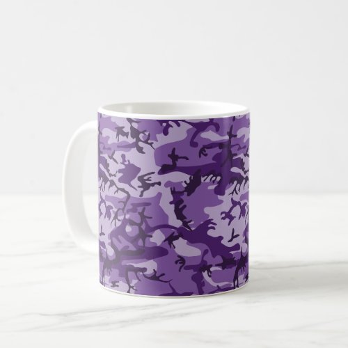 Purple Camouflage Pattern Military Pattern Army Coffee Mug