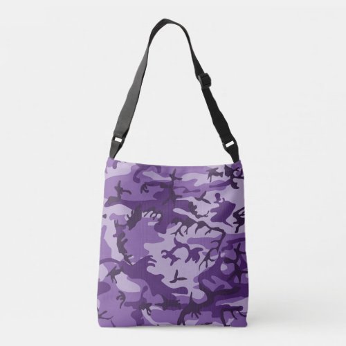 Purple Camouflage Pattern Military Pattern Army Crossbody Bag
