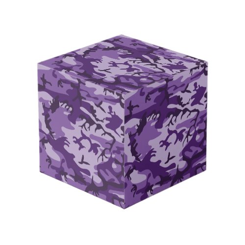 Purple Camouflage Pattern Military Pattern Army Cube
