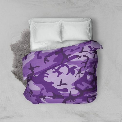Purple Camouflage Pattern Military Pattern Army Duvet Cover