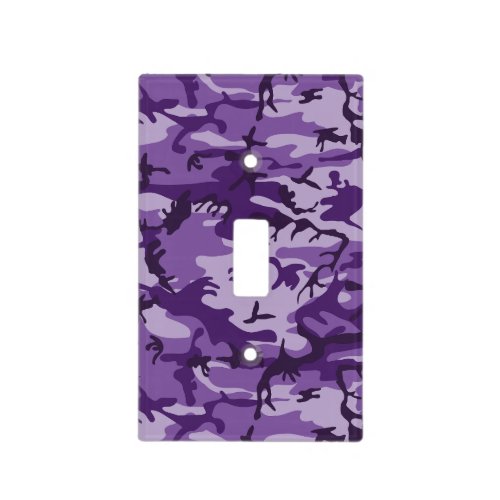 Purple Camouflage Pattern Military Pattern Army Light Switch Cover