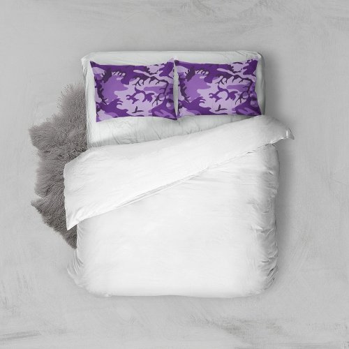 Purple Camouflage Pattern Military Pattern Army Pillow Case