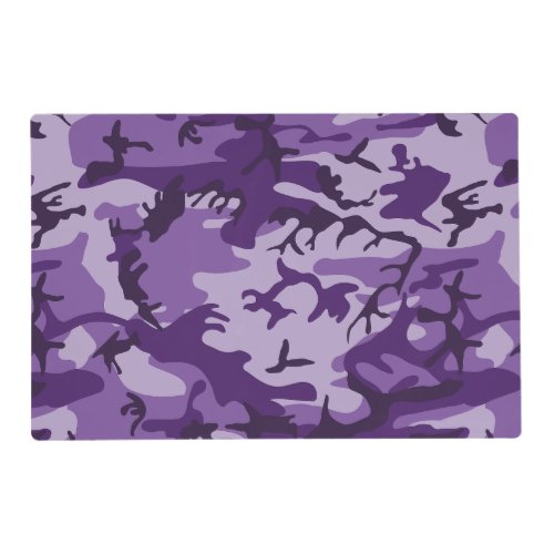 Purple Camouflage Pattern Military Pattern Army Placemat
