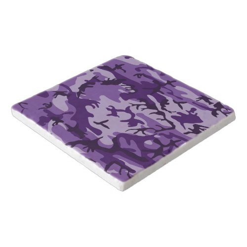 Purple Camouflage Pattern Military Pattern Army Trivet