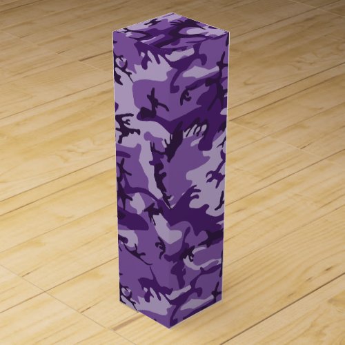 Purple Camouflage Pattern Military Pattern Army Wine Box