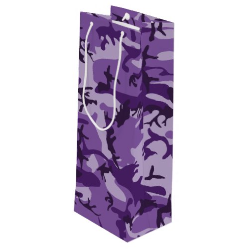 Purple Camouflage Pattern Military Pattern Army Wine Gift Bag