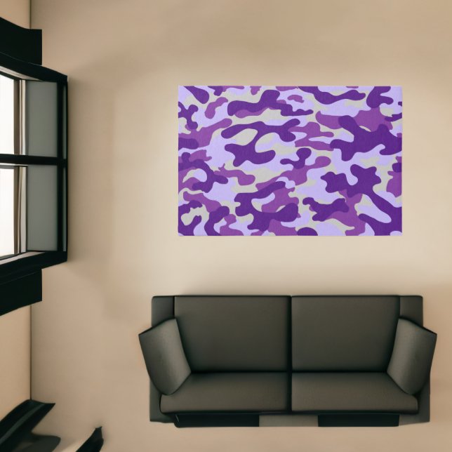 Purple Camouflage Pattern  Rug (Insitu (Indoor 1))