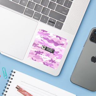 Purple Camouflage Pattern Sticker
