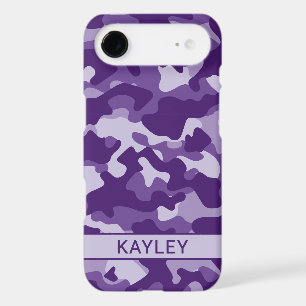 Purple Camouflage Personalized iPhone 17 Air Case