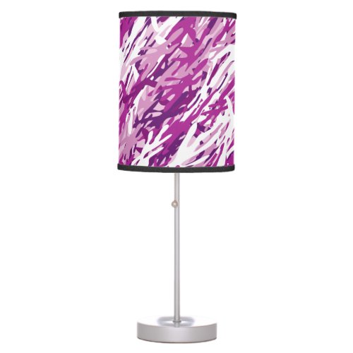 Purple Camouflage Table Lamp