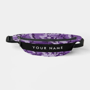 Purple Camouflage Your name Personalize Fanny Pack