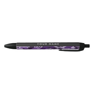 Purple Camouflage Your name Personalize Pen