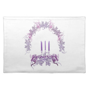 Purple Candles Placemat