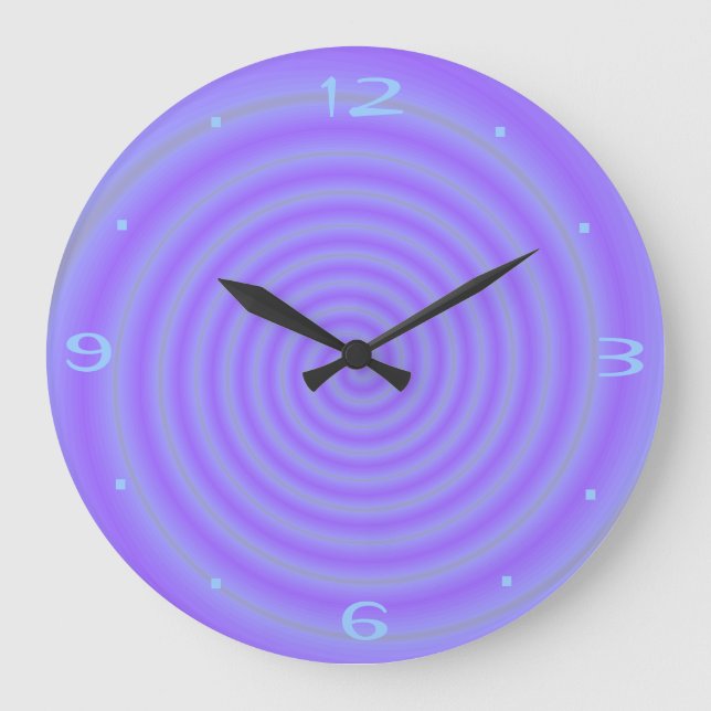 Purple Candy >Purple Patterned Clocks (Front)