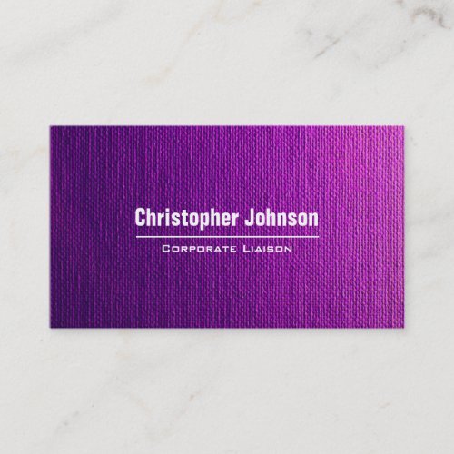 Purple Canvas Modern Professional Business Card