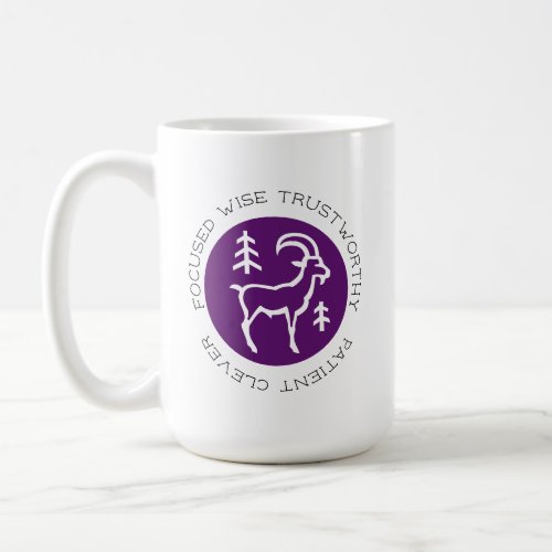 Purple Capricorn Zodiac Star Sign Astrology Trait Coffee Mug