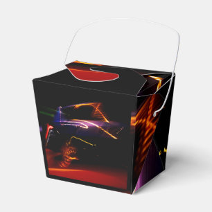 purple car dance favor box