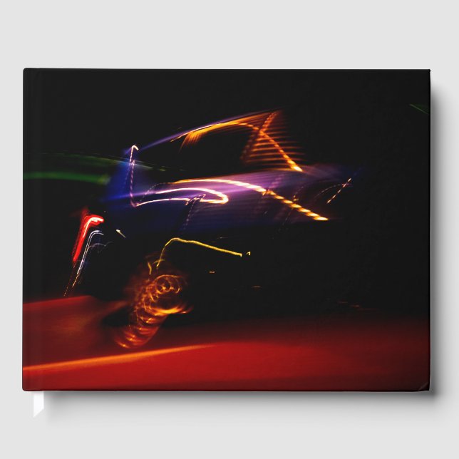 purple car dance guest book (Front)