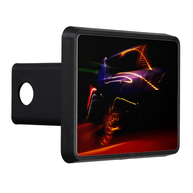 purple car dance hitch cover (Right)