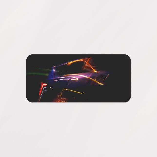 purple car dance labels (Design 2)