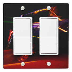 purple car dance light switch cover