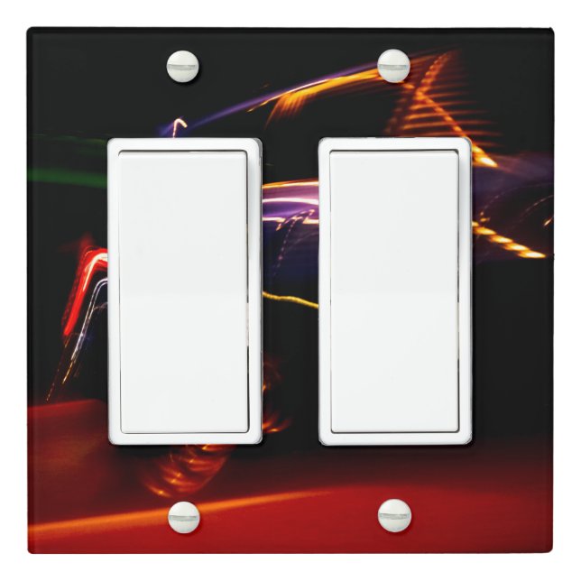 purple car dance light switch cover (In Situ)