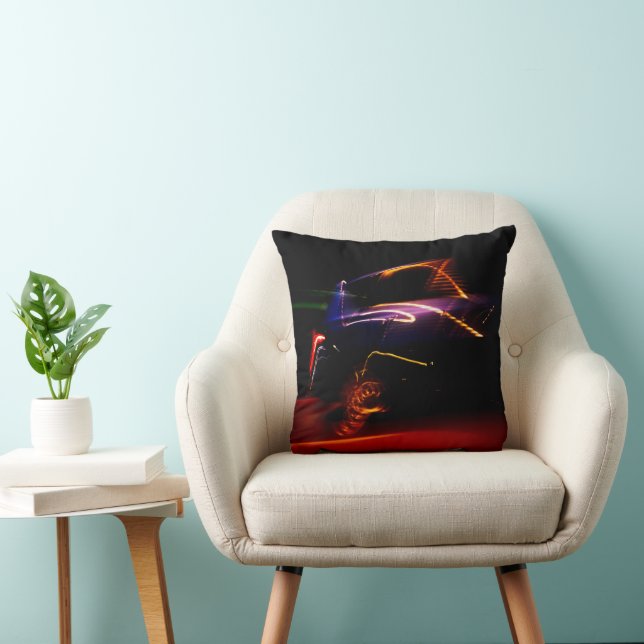 purple car dance throw pillow (Chair)