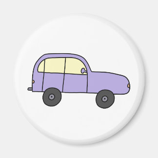 Purple Cartoon Car Magnet