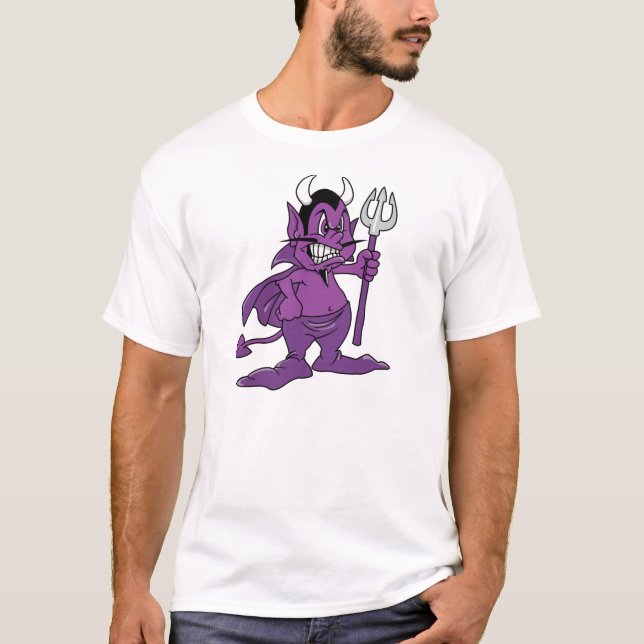 Purple Cartoon Demon T-Shirt (Front)
