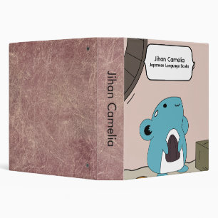 Purple Cartoon Dreams Binder for School & Fun Life
