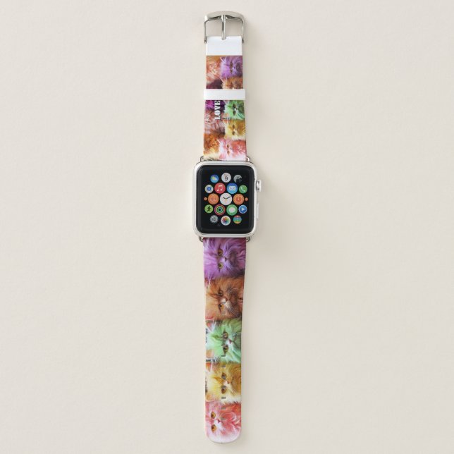 Purple Cat Apple Watch Band  (Front)