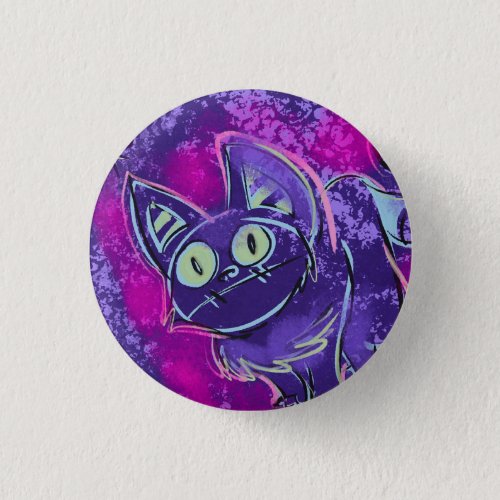 Purple Cat Button