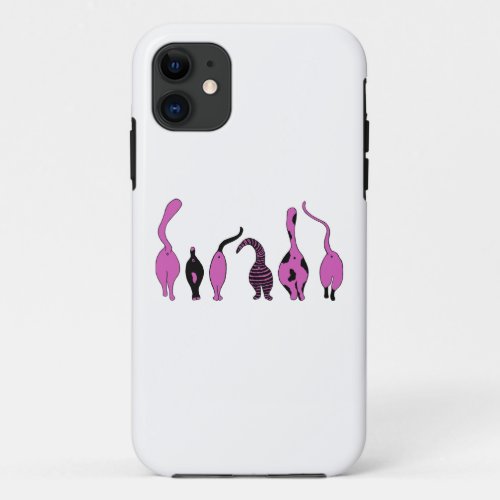 Purple Cat Butts iPhone 11 Case