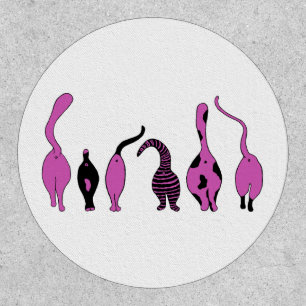 Purple Cat Butts Patch