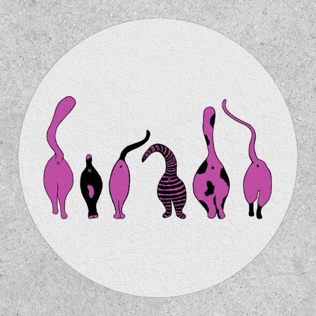 Purple Cat Butts Patch (Front)