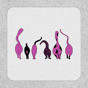 Purple Cat Butts Patch