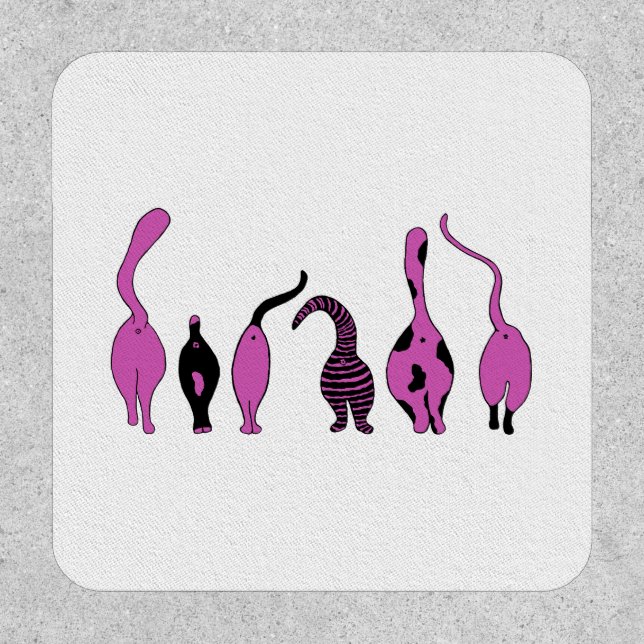 Purple Cat Butts Patch (Front)