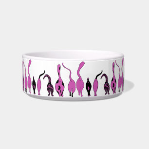 Purple Cat Butts Pattern Bowl
