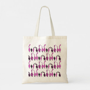 Purple Cat Butts Pattern Tote Bag