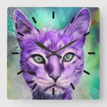 Purple cat Face