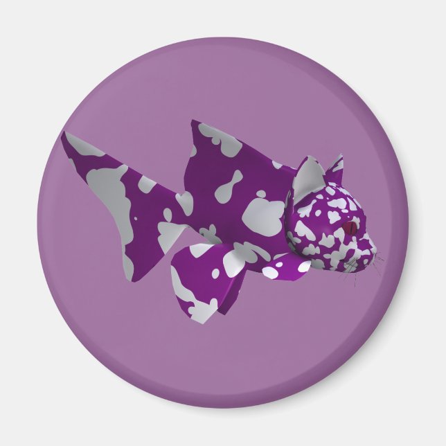 Purple Catfish Magnet (Front)