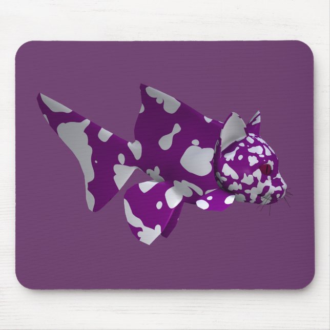 Purple Catfish Mouse Pad (Front)