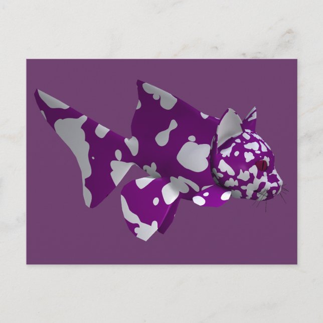 Purple Catfish Postcard (Front)