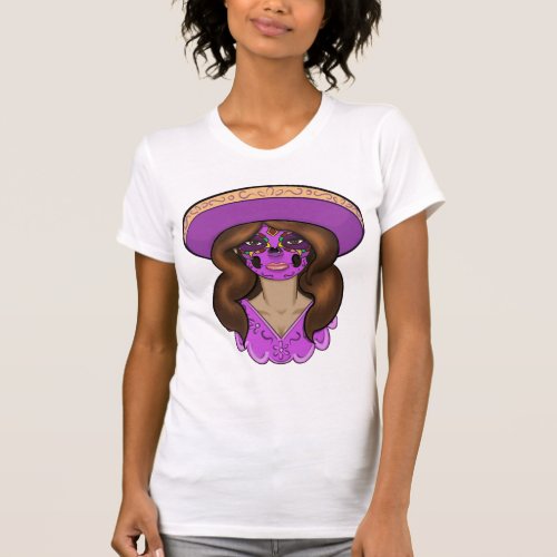 Purple Catrina Charra T_Shirt