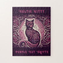 Purple Celtic Kitty