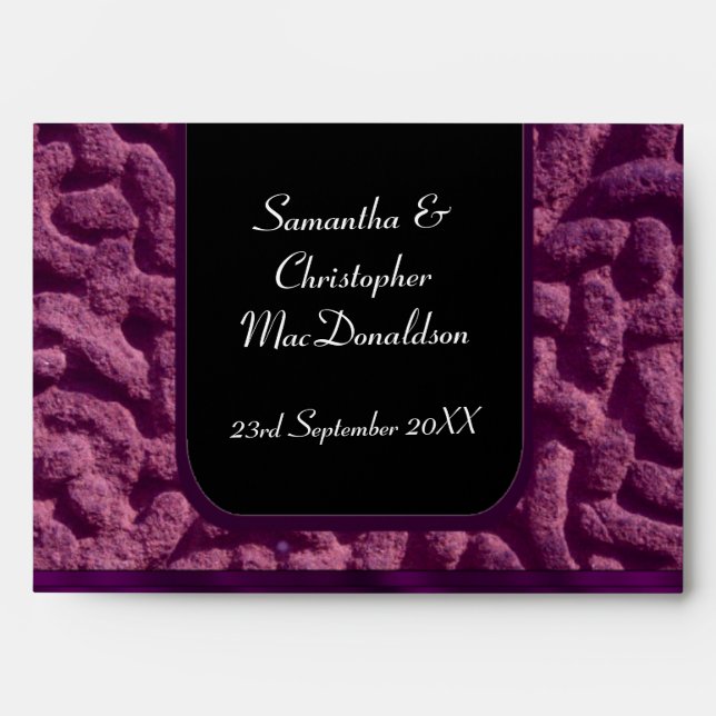Purple celtic knot art envelope (Front)