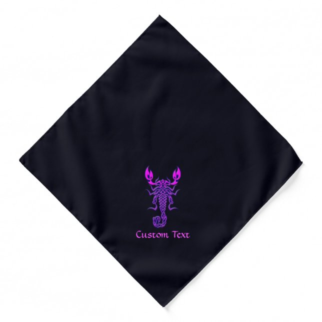 Purple Celtic Knot Scorpion Bandana (Front)