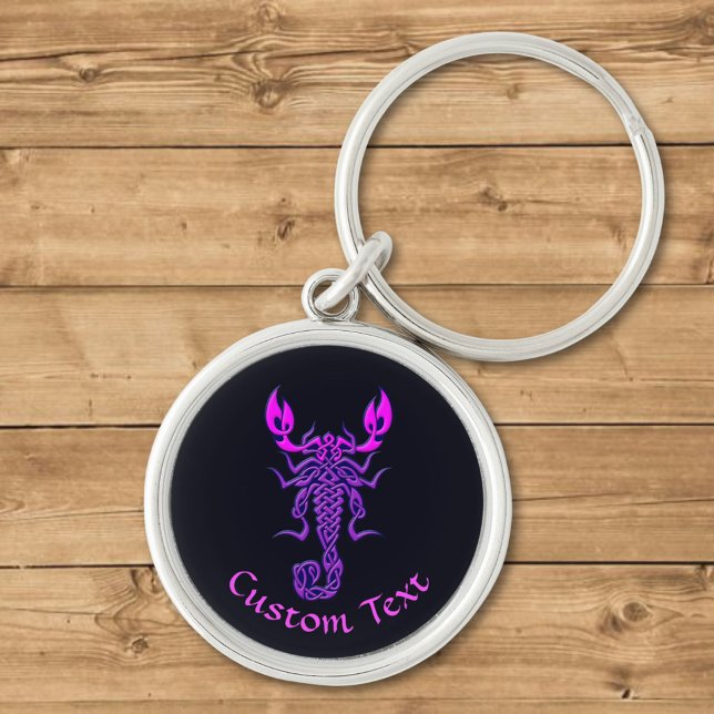Purple Celtic Knot Scorpion Keychain (Creator Uploaded)